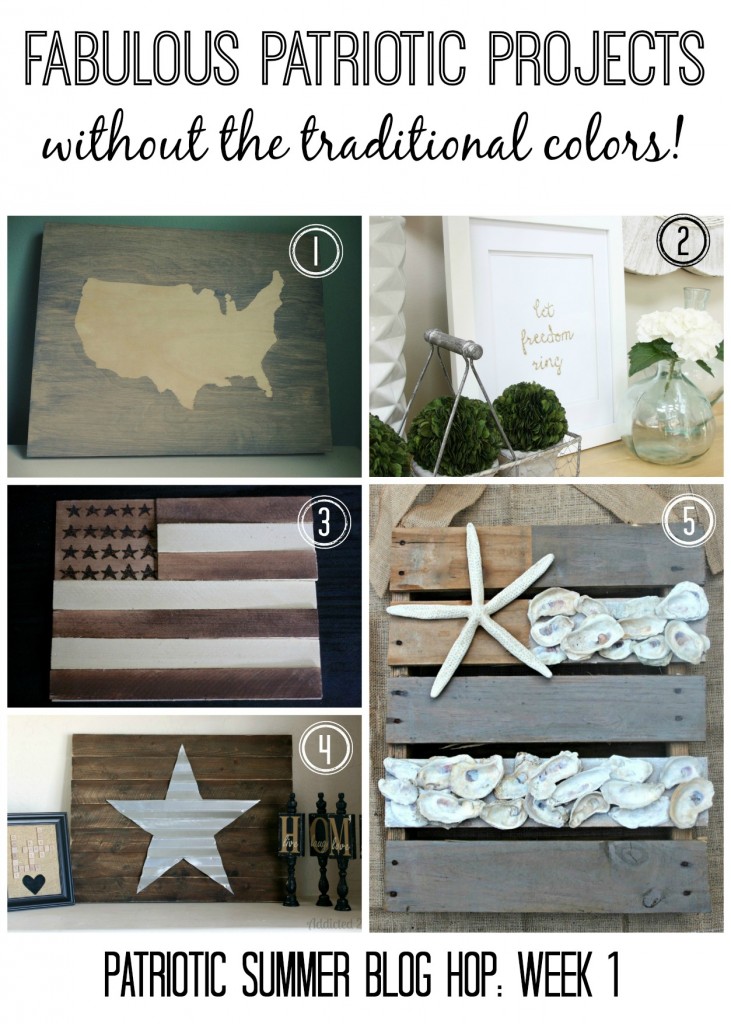MUST PIN!  Amazing patriotic project ideas that DON'T use the traditional colors!  Very creative!  