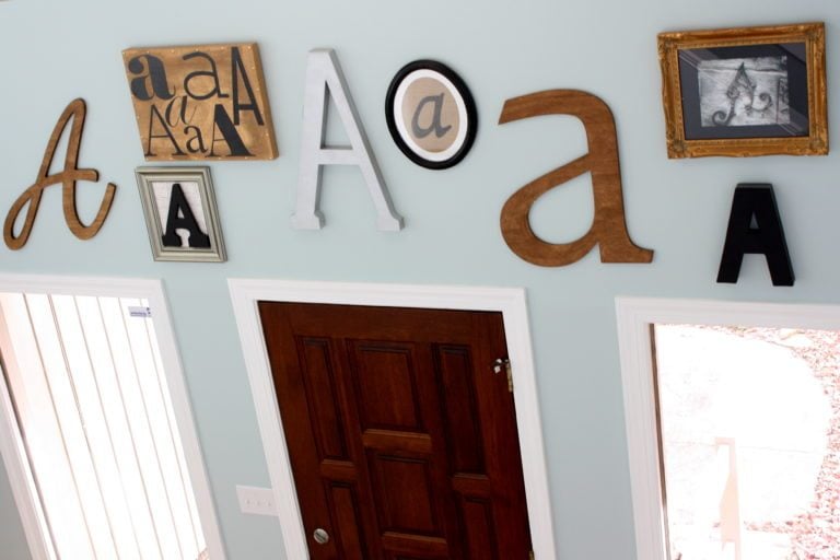 How to Create Your Own Monogram Gallery Wall A step-by-step tutorial
