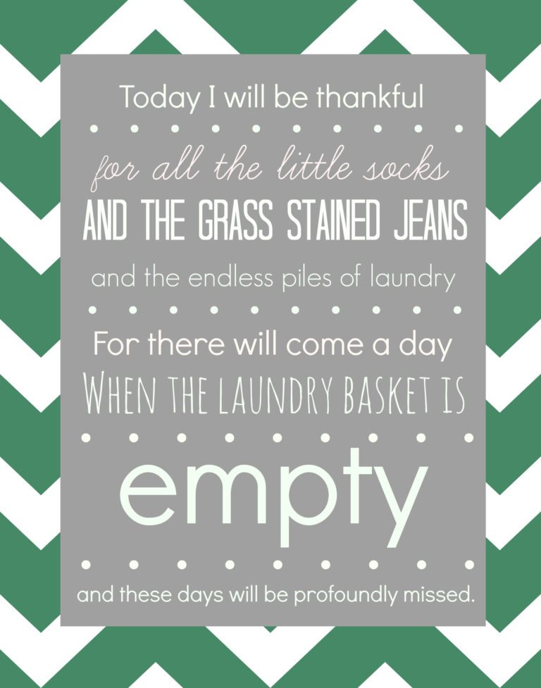 FREE Laundry Room Printable {that might make your eyes well up with tears}