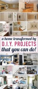 WOW! I cannot believe how much this home has been transformed by DIY home decor projects! This woman has really created a beautiful home without spending a fortune. I love all of her affordable home decor ideas and tips. Such a great home tour full of inspiration!