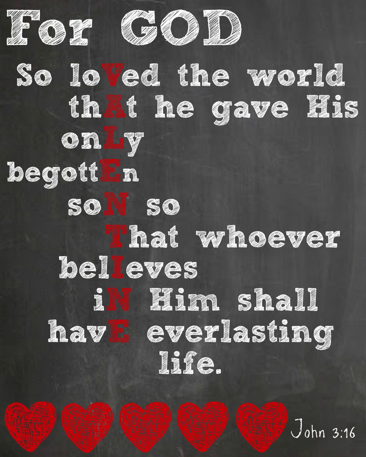 Free Valentine's Day Printable featuring John 3:16 by Designer Trapped in a Lawyer's Body {designertrapped.com}
