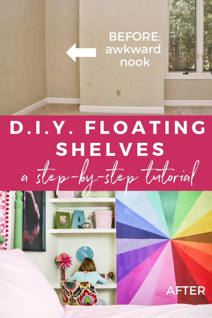 DIY Floating Desk for Kids - The Crafting Nook