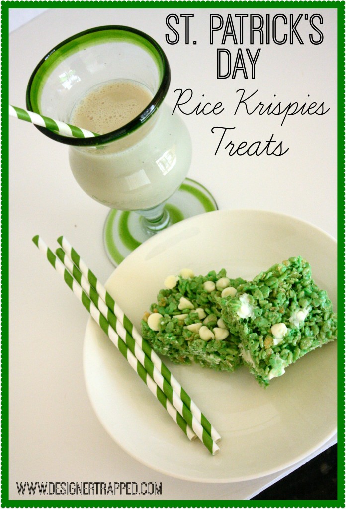 St. Patrick's Day Rice Krispies Treats by Designer Trapped in a Lawyer's Body {designertrapped.com}