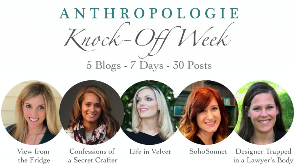 Anthropologie Knock Off Week