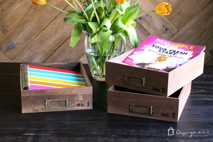 OMG, how cute are these DIY desk organizer trays? Such a great way to organize important papers. And these stacking trays look so easy to make. Totally adding this to my list.