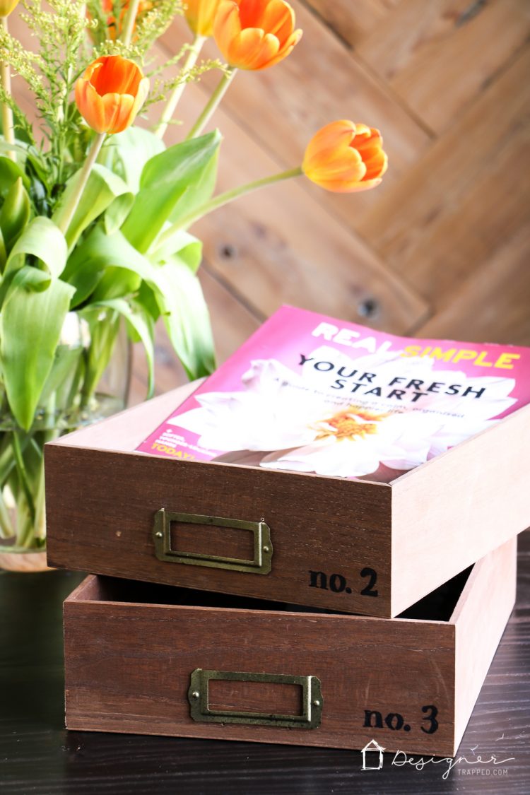 OMG, how cute are these DIY desk organizer trays? Such a great way to organize important papers. And these stacking trays look so easy to make. Totally adding this to my list.