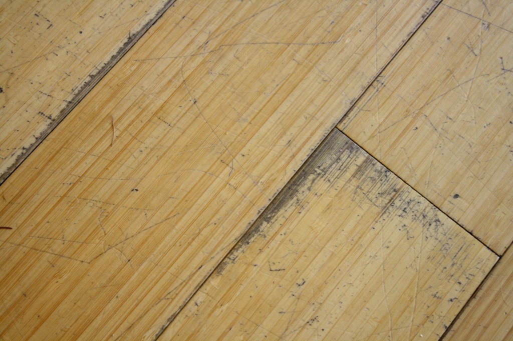 PIN NOW, READ LATER! Transform your kitchen floor on a budget with paint and a stencil. G.O.R.G.E.O.U.S. and the possibilities are endless! By Designer Trapped in a Lawyer's Body. #paintedkitchenfloor