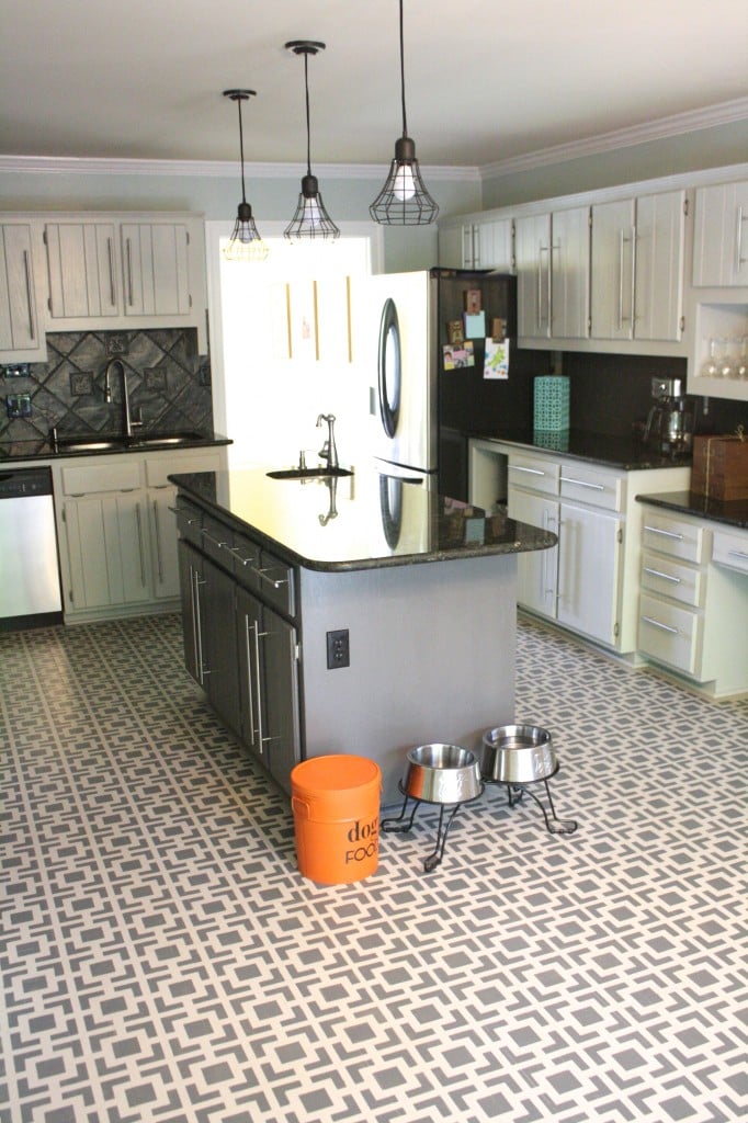 WOW! Budget kitchen remodel by Designer Trapped in a Lawyer's Body. Totally transformed with PAINT! #kitchenremodel