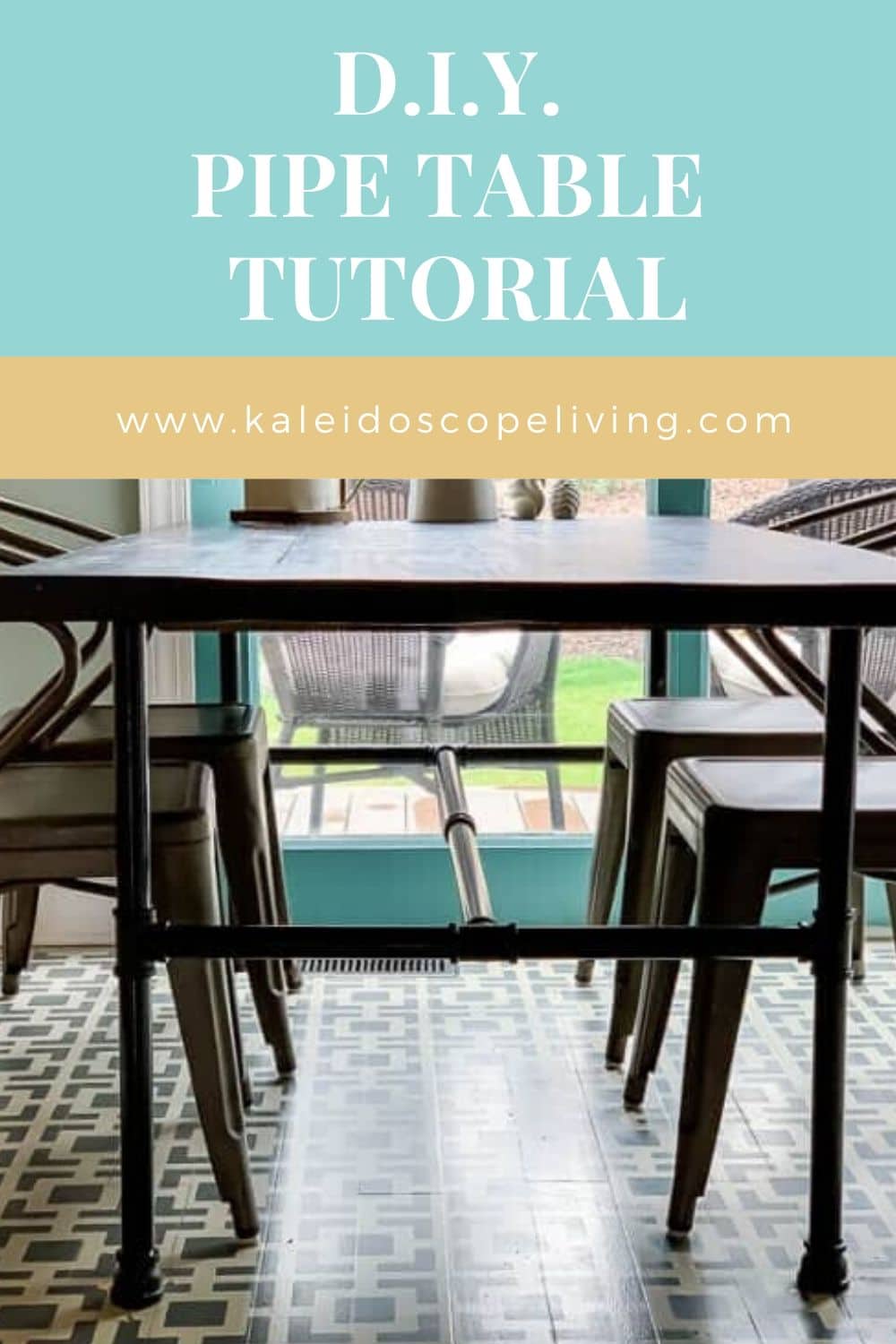 Diy Pipe Table Tutorial How We Saved 1 800 Designer Trapped