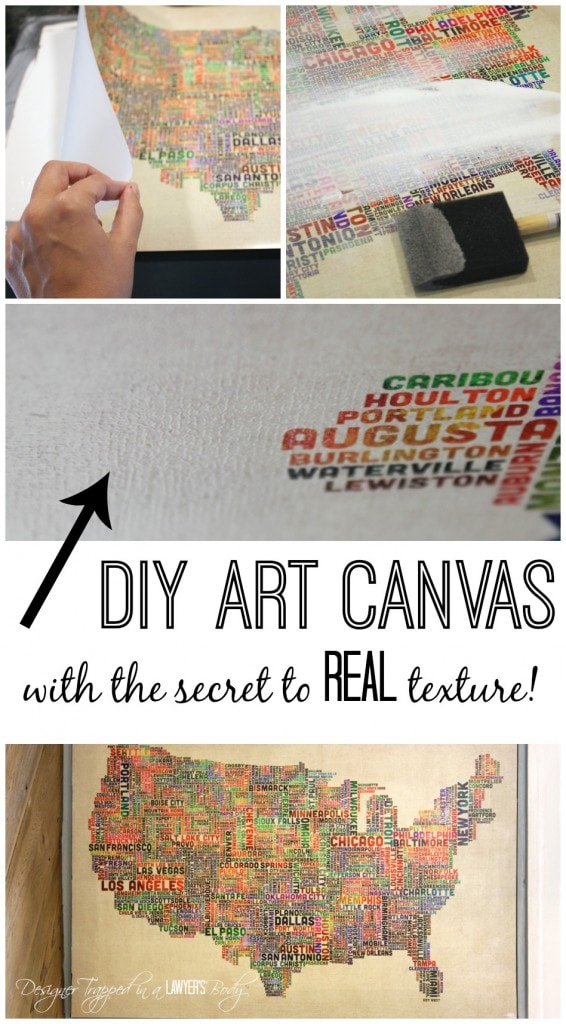 MUST PIN! You can make DIY Canvas Art with this detailed tutorial! #diycanvas