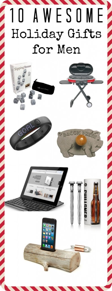 Must pin! 10 great gift ideas for men! You can find something for even the men in your life that are difficult to shop for! #mangifts #giftideasformen