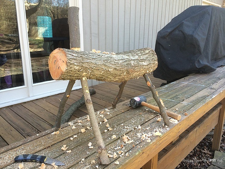 log reindeer body