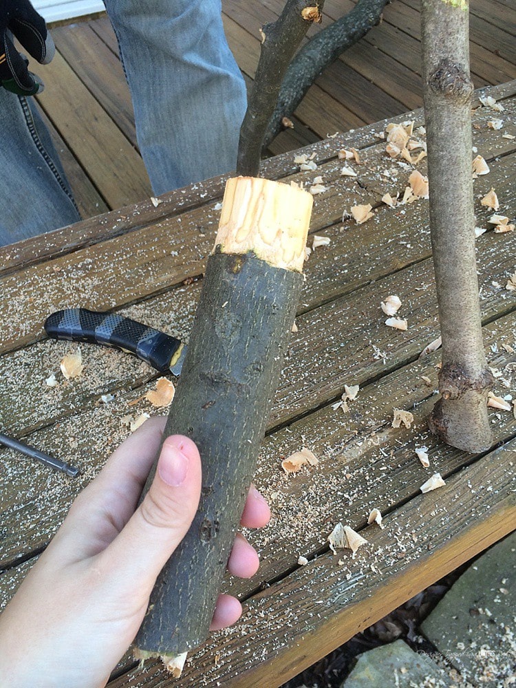 wood leg for log reindeer