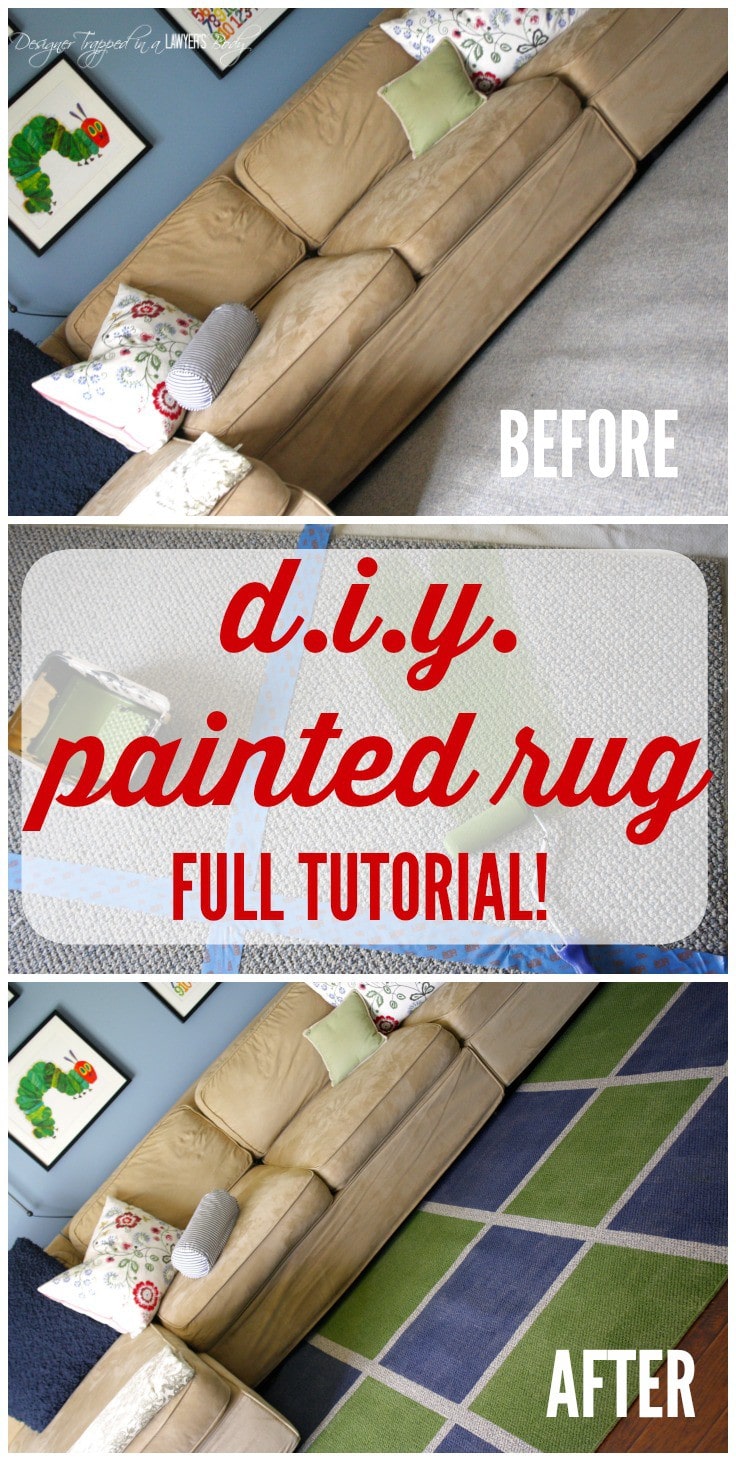 Learn How To Paint A Rug High Style, How To Paint A Rug