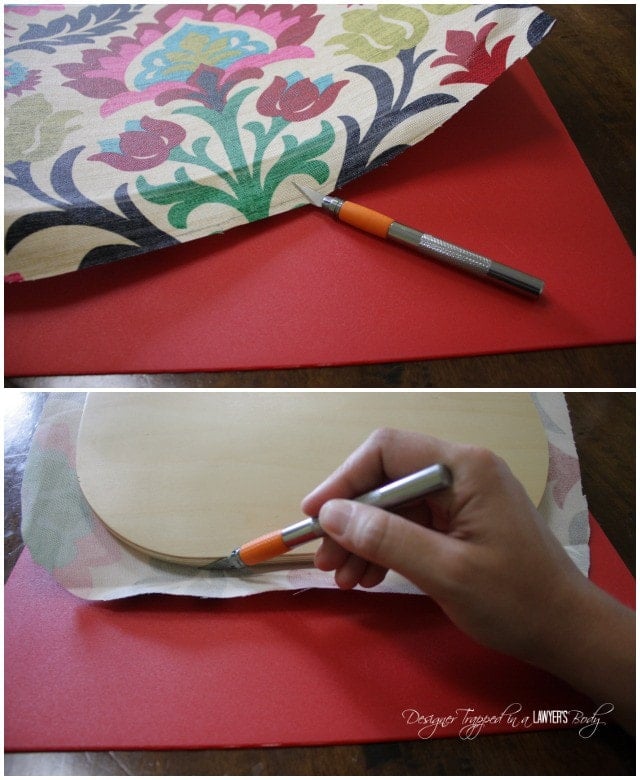 How to Decoupage a chair with fabric - Showit Blog