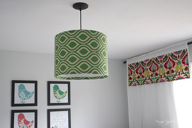Diy Pendant Light Using Your Own Fabric, How To Make A Light Shade With Fabric