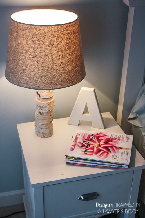 THIS IS AMAZING! Come learn to make your own DIY stacked wood lamp inspired by Anthropologie for only $40! Full tutorial by Designer Trapped in a Lawyer's Body.