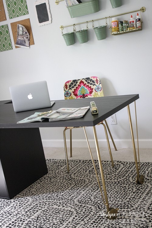 WOW! You would never know this is an Ikea desk hack! Talk about a designer look on a budget. Another fantastic Ikea hack by Designer Trapped in a Lawyer's Body. 