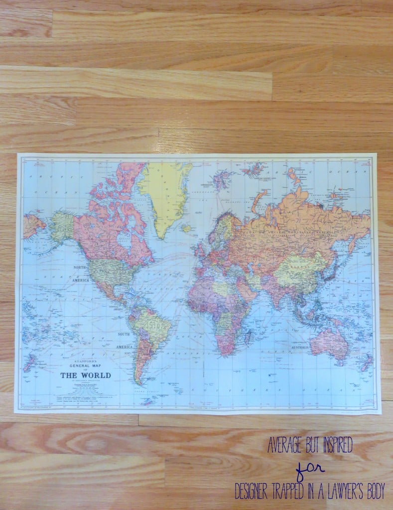 Easy DIY Travel Map Art