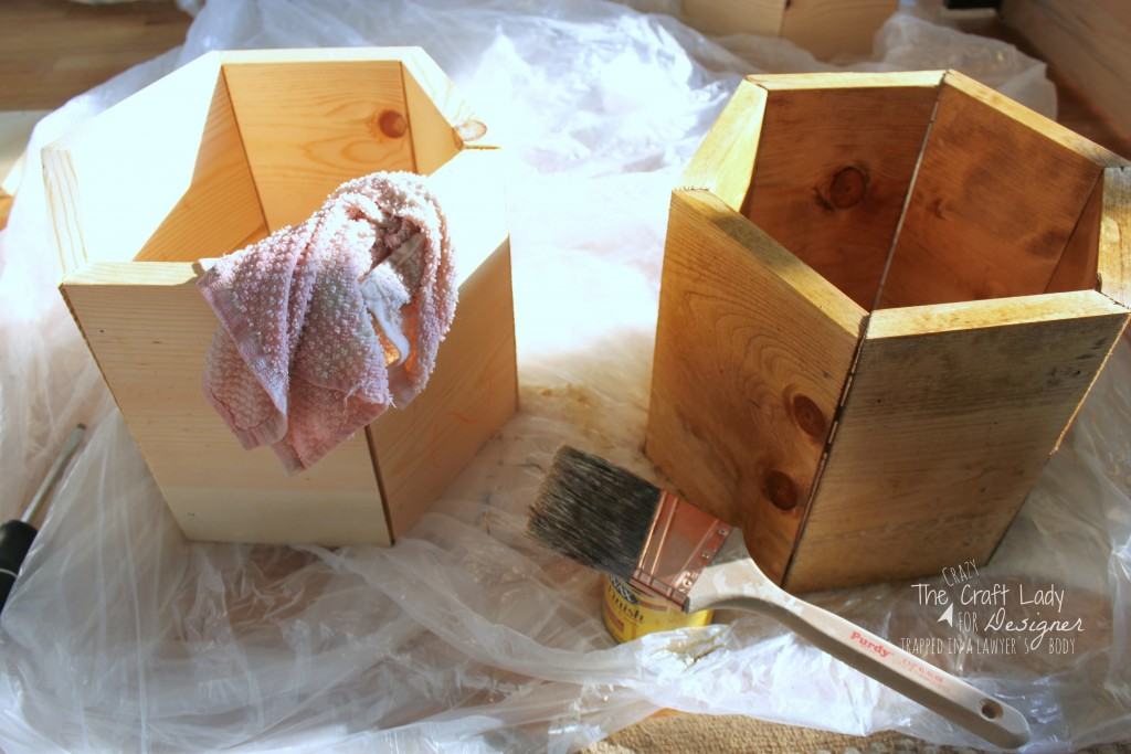 GENIUS! Make a DIY shoe rack using an old bookshelf and making hexagon inserts to hold the shoes! Full tutorial by The Crazy Craft Lady for Designer Trapped in a Lawyer's Body.