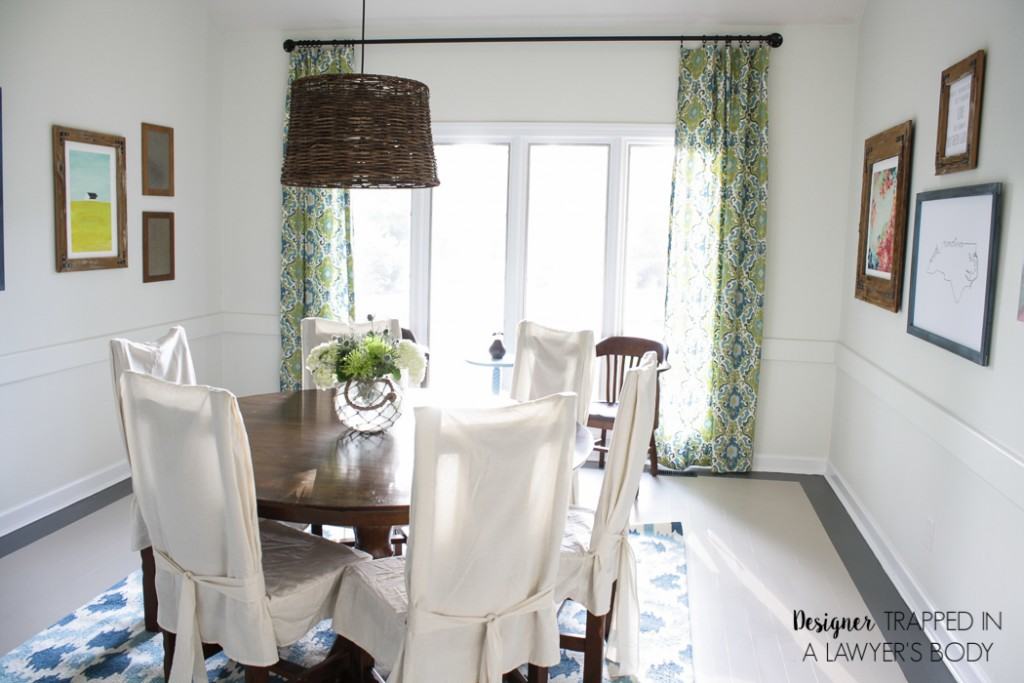 YES! This is an awesome post on how to make curtains the easy way! Full tutorial by Designer Trapped in a Lawyer's Body.