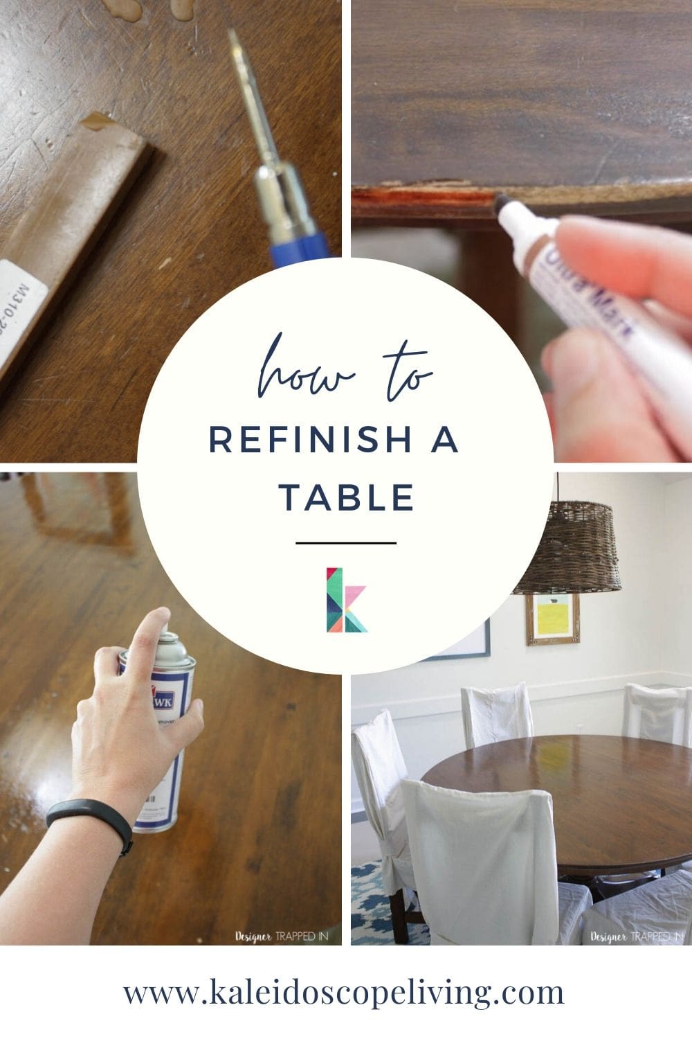 How to Refinish a Table without Sanding & Stripping