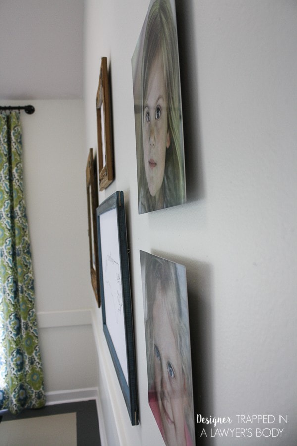 GET YOUR PHOTOS OFF YOUR COMPUTER AND ON YOUR WALL! Create an eclectic gallery wall with metal photo prints for an amazing look! Full details from Designer Trapped in a Lawyer's Body!
