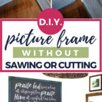 DIY picture frame without sawing or cutting