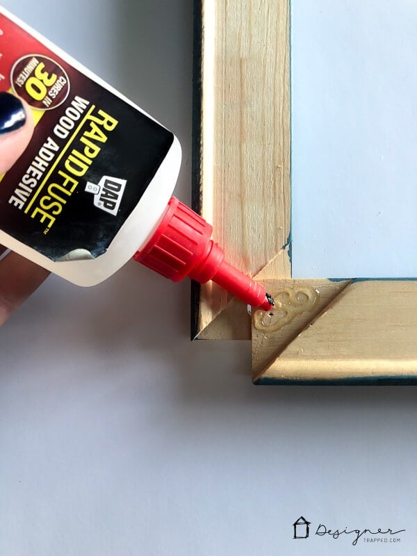 DIY picture frame assembly