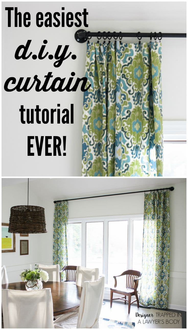 How to Make Curtains {the easy way}! | Designer Trapped