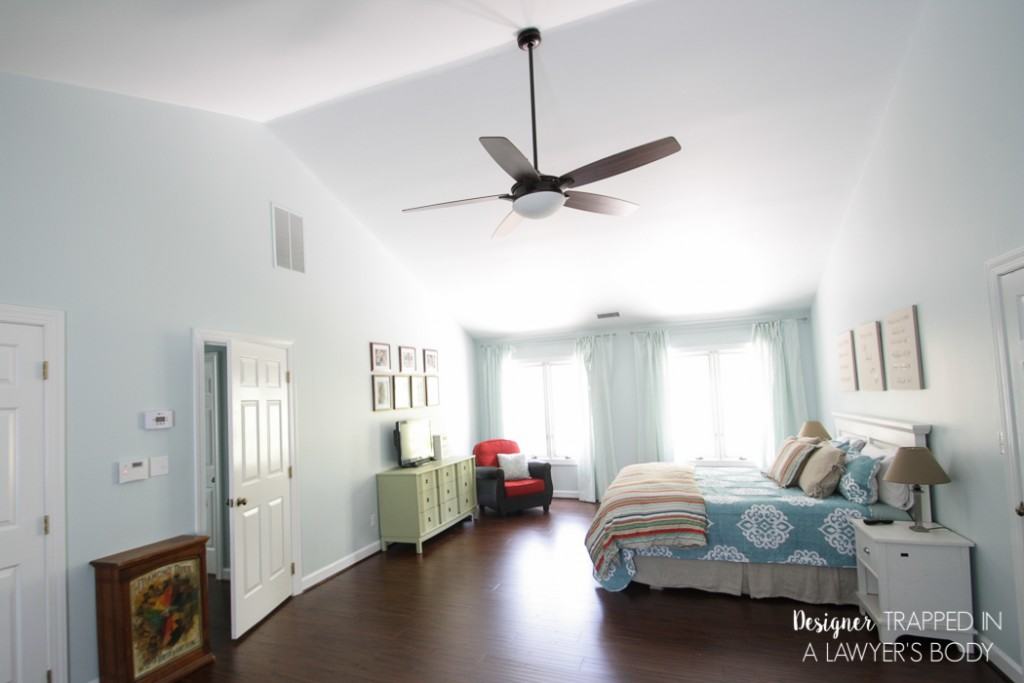 WOW! Never underestimate the power of some paint and new flooring! This room was totally transformed with those two elements. Come learn more at Designer Trapped in a Lawyer's Body.