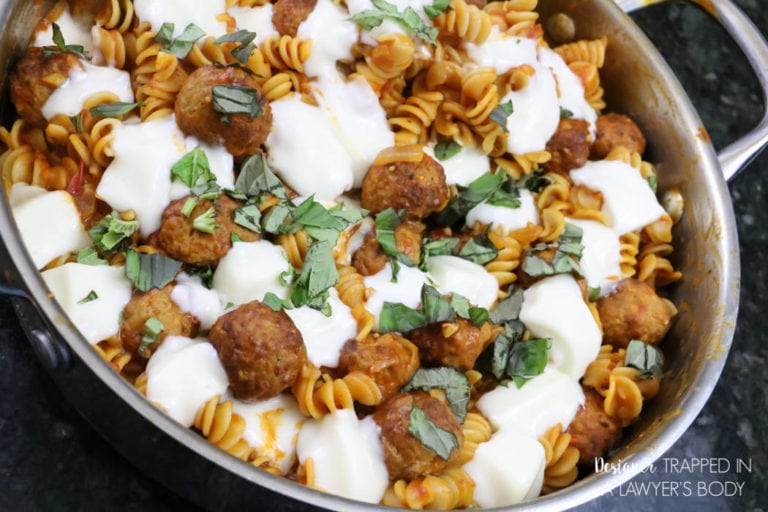 Quick and Delicious Skillet Pasta & Meatballs