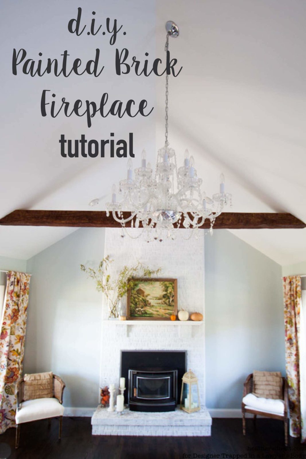 How to Paint a Brick Fireplace | Designer Trapped in a Lawyer's Body