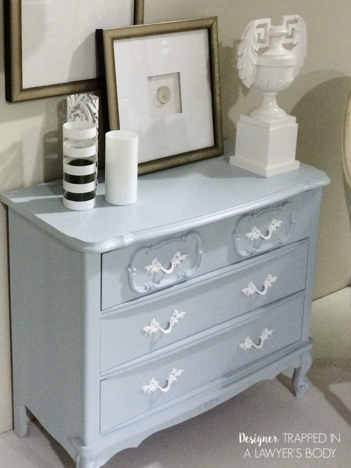 LIFE CHANGING PAINT! Y'all, the Amy Howard At Home paint is amazing! I will NEVER use another paint on furniture again! Full details and examples from Designer Trapped in a Lawyer's Body.