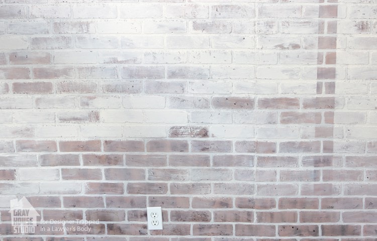 Painting a Faux Brick Accent Wall