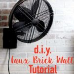 This is AMAZING! Learn to create a faux brick wall for around $130 using cheap paneling and this amazing painting technique! Full tutorial by Gray House Studio for Designer Trapped in a Lawyer's Body.