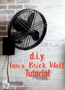 This is AMAZING! Learn to create a faux brick wall for around $130 using cheap paneling and this amazing painting technique! Full tutorial by Gray House Studio for Designer Trapped in a Lawyer's Body.