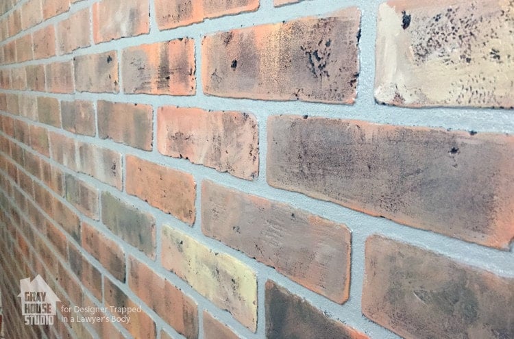 Painting a Faux Brick Accent Wall