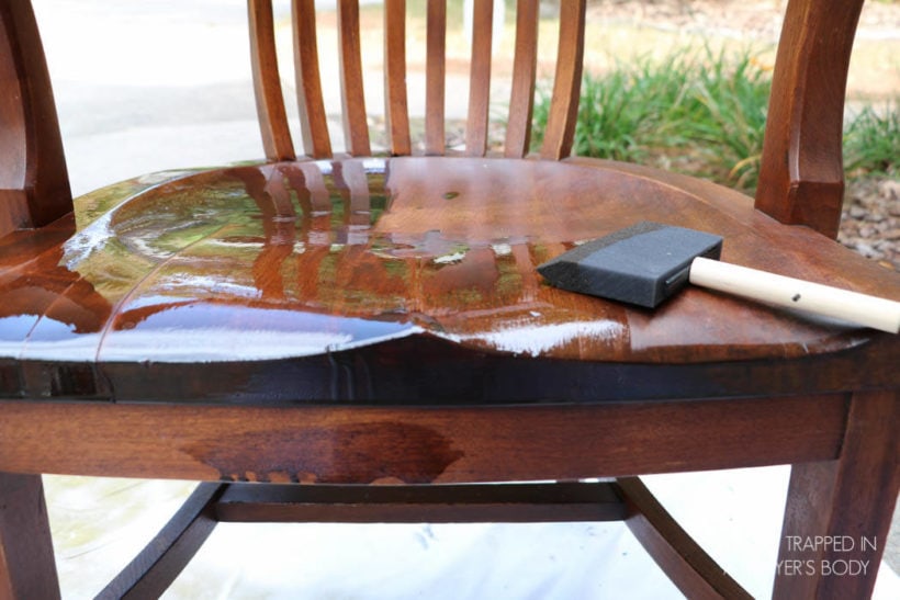 How to Refinish Wood Chairs the Easy Way!