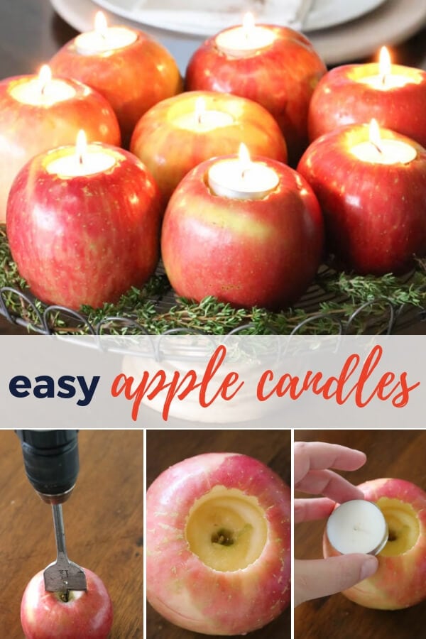 How to Make Apple Candles