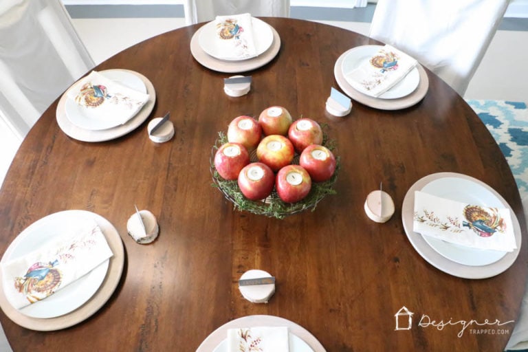 Our Simple Thanksgiving Table Setting