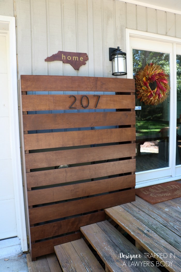 WOW! Brilliant idea to cover ugly utility boxes. Learn how to make a DIY utility box cover with this awesome tutorial by Designer Trapped in a Lawyer's Body.