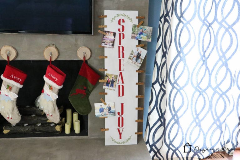 DIY Christmas Card Display