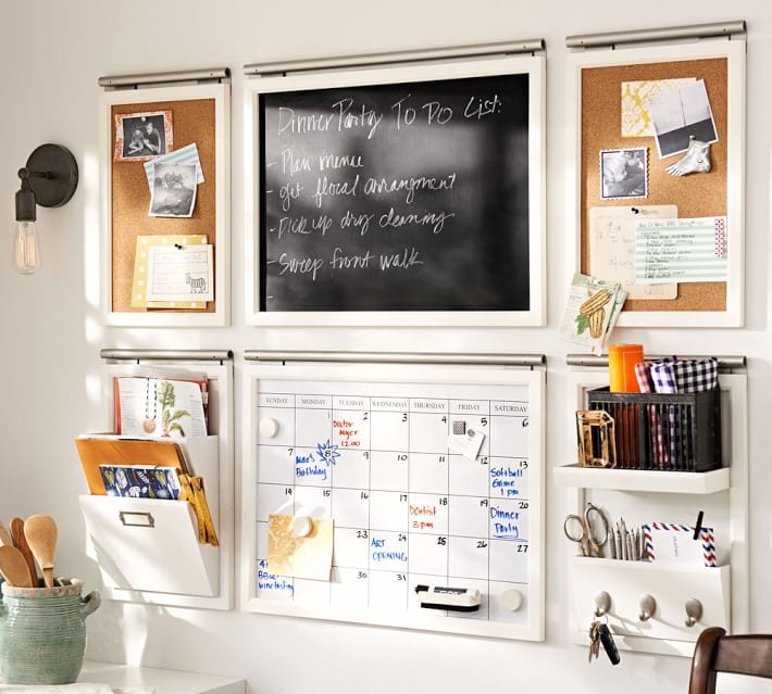 Family Command Center: Back of Door Storage Solution - Hello