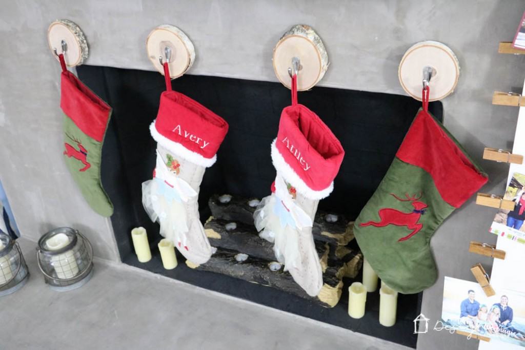 AWESOME! Learn where to hang stockings when you don't have a mantel. Such an easy and creative solution from Designer Trapped in a Lawyer's Body!