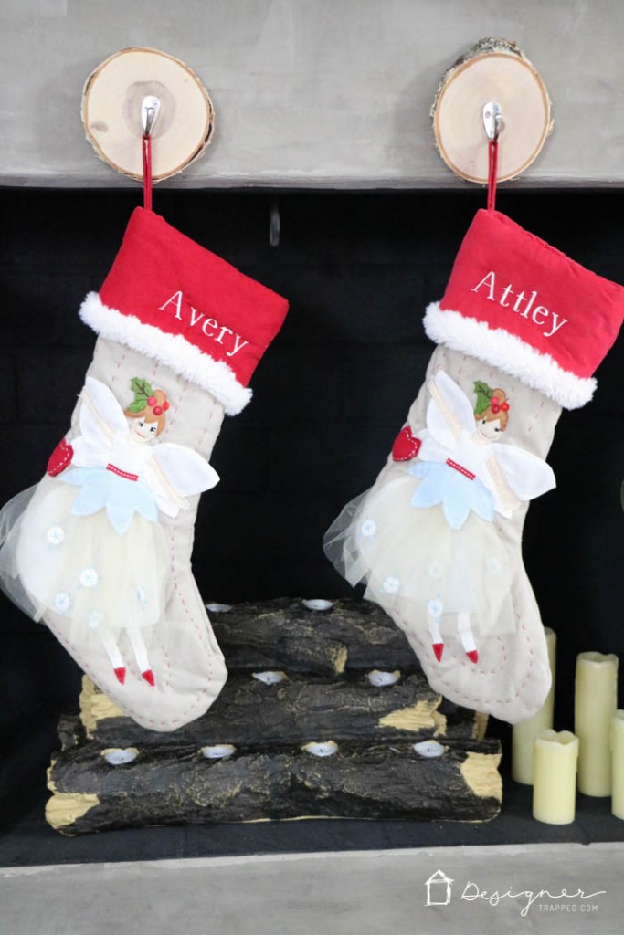 AWESOME! Learn where to hang stockings when you don't have a mantel. Such an easy and creative solution from Designer Trapped in a Lawyer's Body!