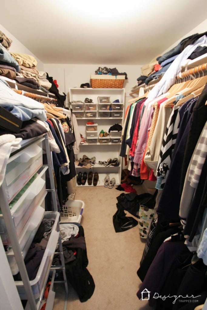 WOW! Come learn how to organize your closet in 2 hours or less with these simple and practical tips! You don't need a fancy closet system to do this! 