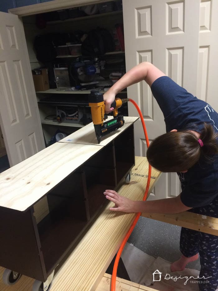 Awesome Ikea Hack! Make your own DIY lego table with this simple Ikea Hack. Perfect lego storage for your kids! Full tutorial from Designer Trapped in a Lawyer's Body.