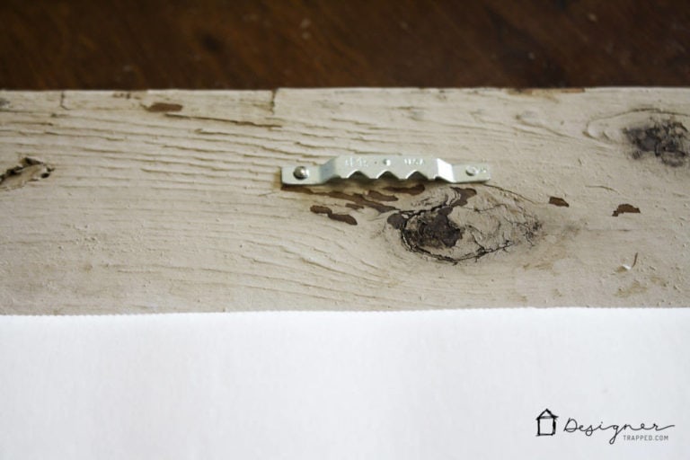 How to Make a DIY Picture Frame from Upcyled Wood! | Designertrapped.com