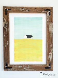 How to Make a DIY Picture Frame from Upcyled Wood! | Designertrapped.com